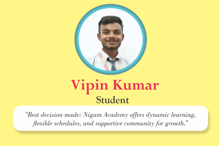 vipin kumar testimonial